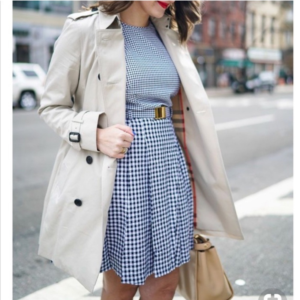 Michael Michael Kors Gingham Fit and Flare Dress 8 - Picture 1 of 8